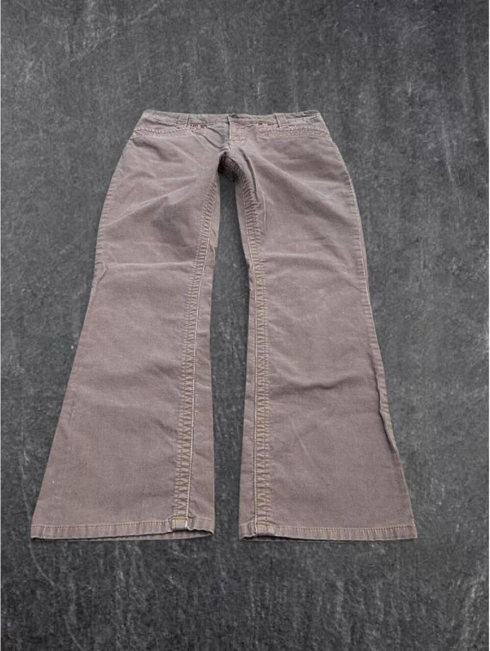 brown corduroy tommy hilfiger hipster bootcut  pants